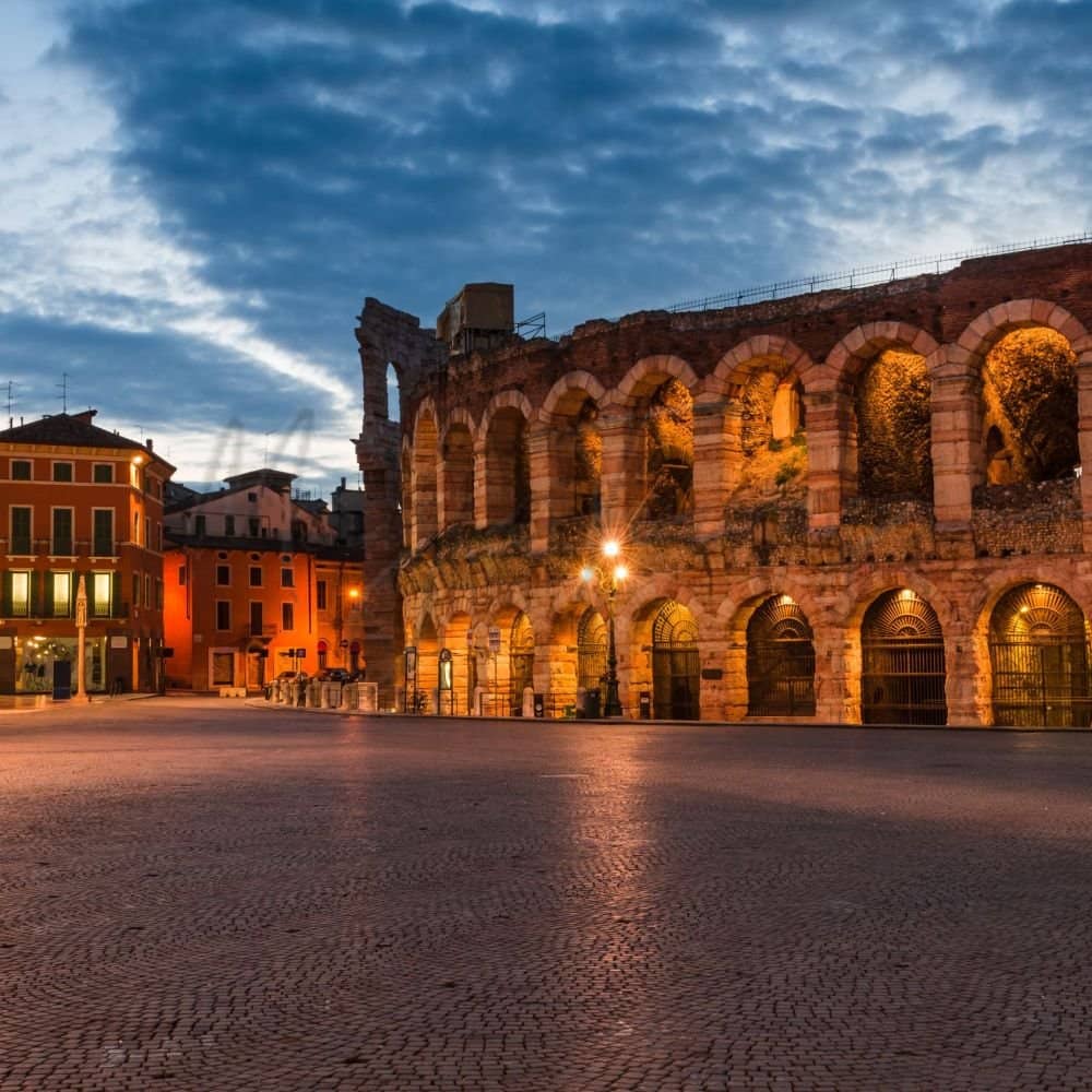 Romantic cities in veneto
