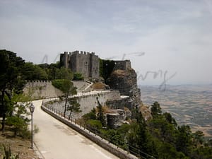 Erice på Sicilien Italien