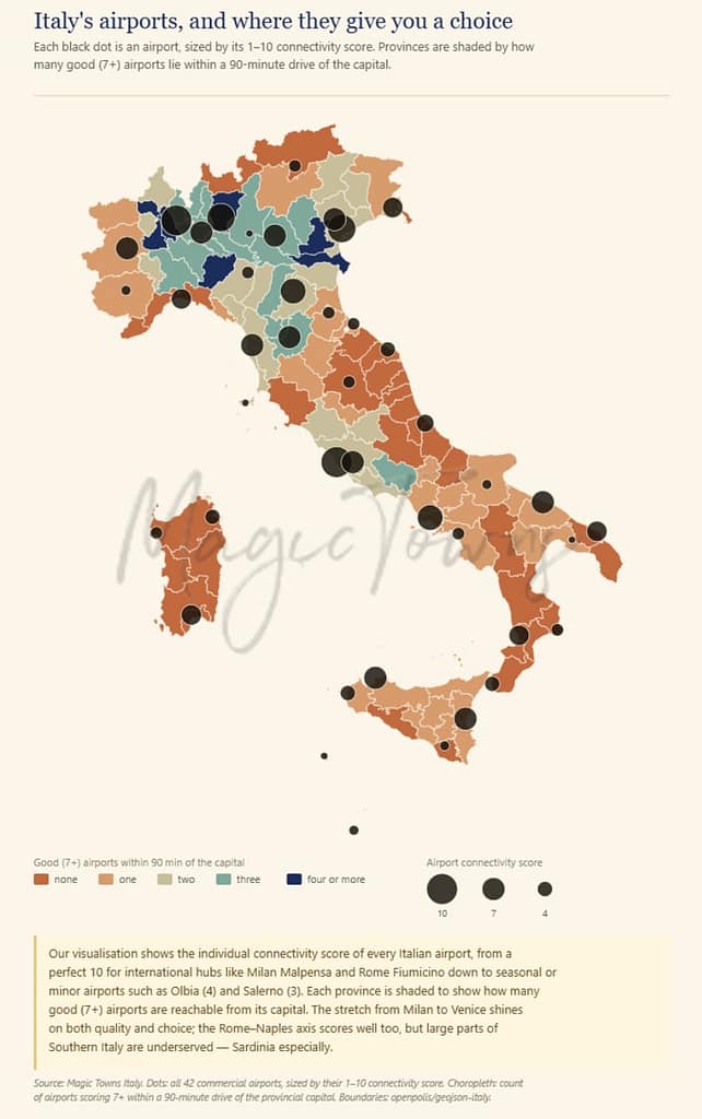 What Italy'S Airport Map Tells You About Where To Live 7 Italy's airport