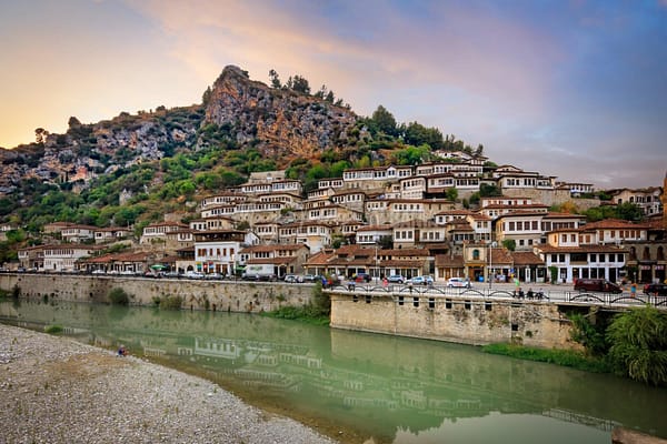 Città storica di Berat in Albania