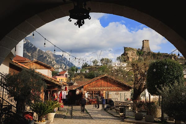 Bazar del vecchio mercato di Kruja