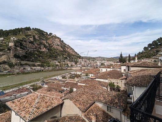 View over Gorica and the river, Berat