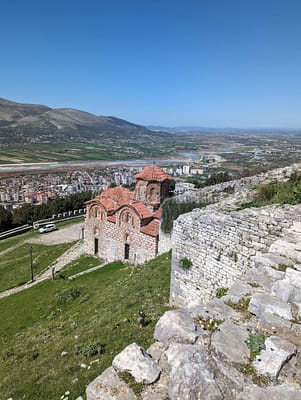 Castle of Berat, view of the Orthodox church