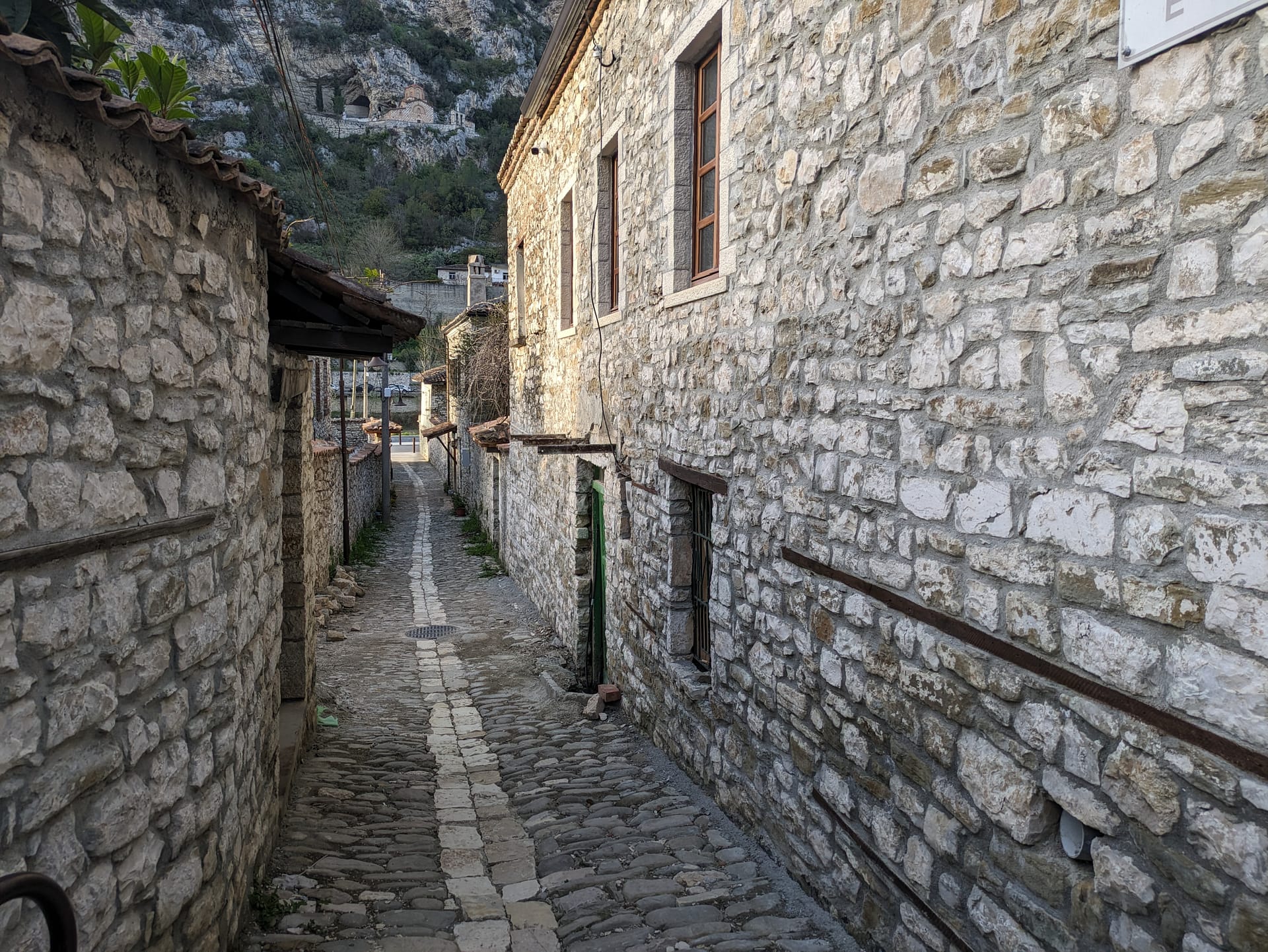 Berat Albania, alleyway in Gorica