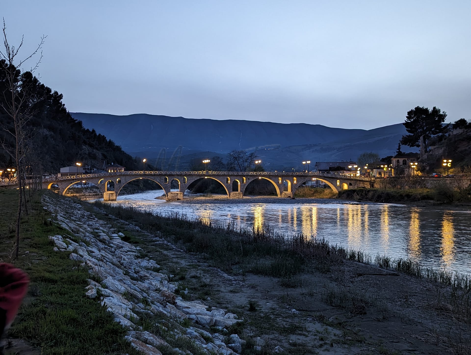 Berat view of the bridge to Gorica