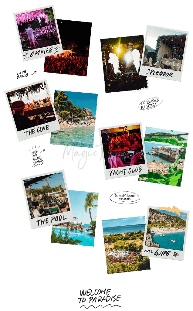 One of the best festivals in Albania, Kala Festival in Dhërmi, with beachside music stages on the Albanian Riviera