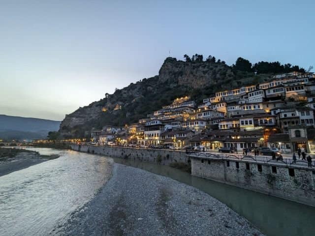 Berat Albania, vista su Mangalem