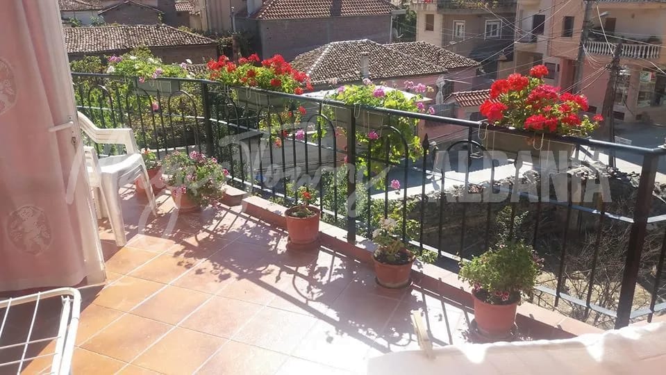 Balcony of a one bedroom apartment.