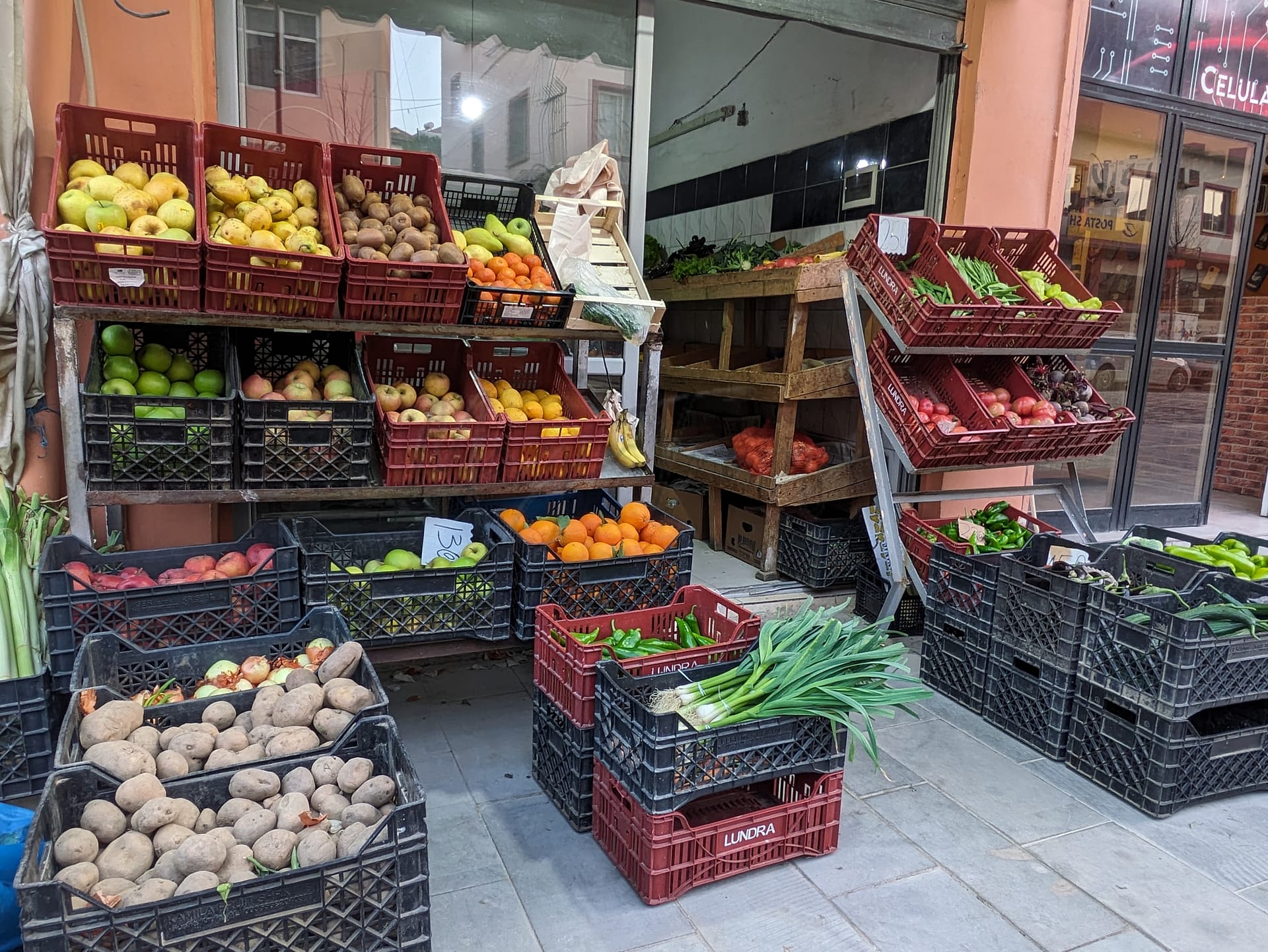Berat Albania, an old greengrocer's