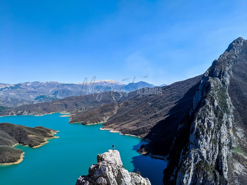 Bovilla Lake in Tirana, Albania.