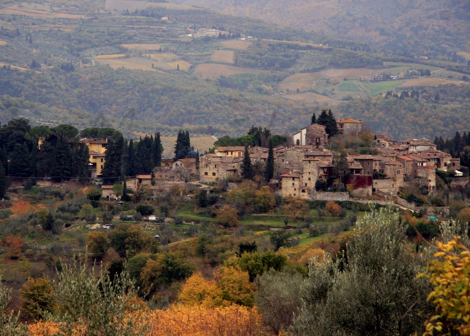 Greve in Chianti i Toscana Italien