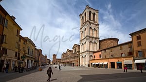 Ferrara in der Emilia-Romagna Italien