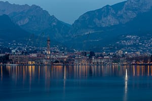 Lecco in Lombardia Italy