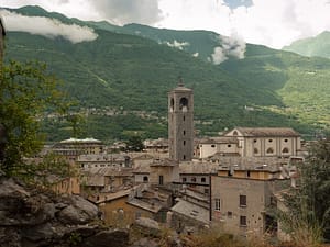 Sondrio en Lombardie Italie