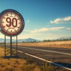 Eu Citizens In Italy: 90-Day Rule &Amp; Overstay Penalties 6 Number_90_90_speed_limit_sign