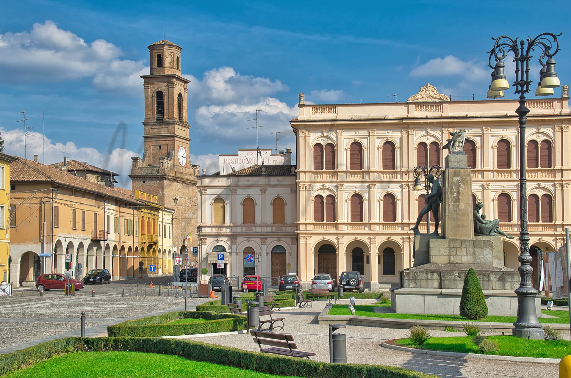 Novellara in der Emilia-Romagna Italien