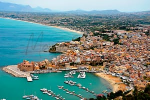 Castellammare del Golfo på Sicilien Italien