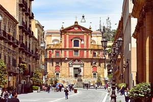 Caltanissetta på Sicilien Italien