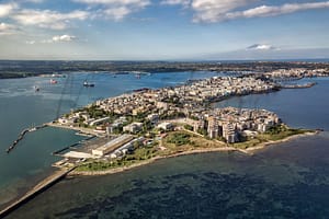 Augusta på Sicilien Italien