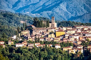 Barga in der Toskana Italien