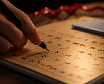 The Crucial Difference Between Official And Tax Residency In Italy 7 Beautiful_hand_pointing_at_calendar_macro_photography