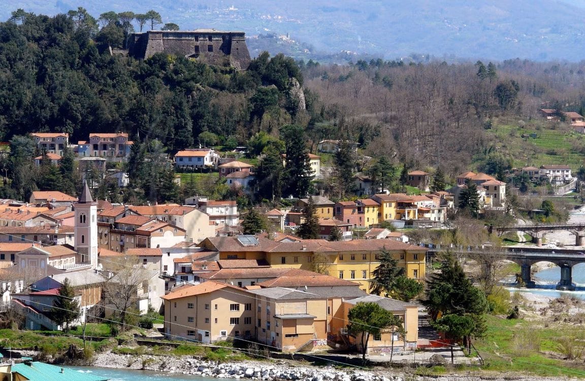 Aulla in der Toskana Italien