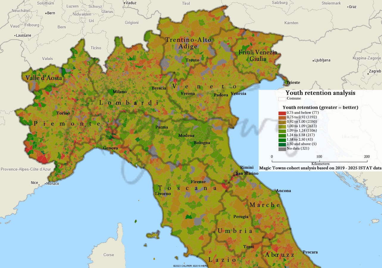 Quelles sont les villes italiennes qui ont un avenir démographique ? (Analyse des données 2019-2025)